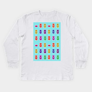 Gummy bear scream pop art Kids Long Sleeve T-Shirt